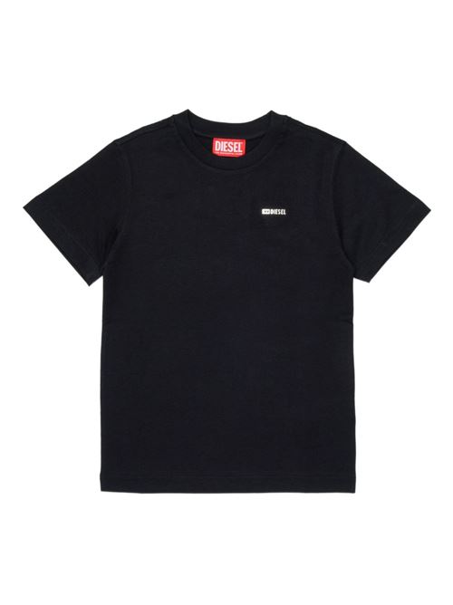 T-shirt bambino Diesel nera a manica corta DIESEL KIDS | J027710CATMK900